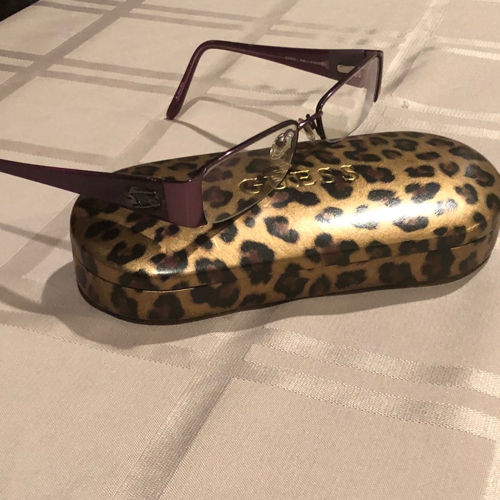 Guess Purple Unique Frames preowned w/case